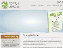Tablet Screenshot of freshconceptsonline.com